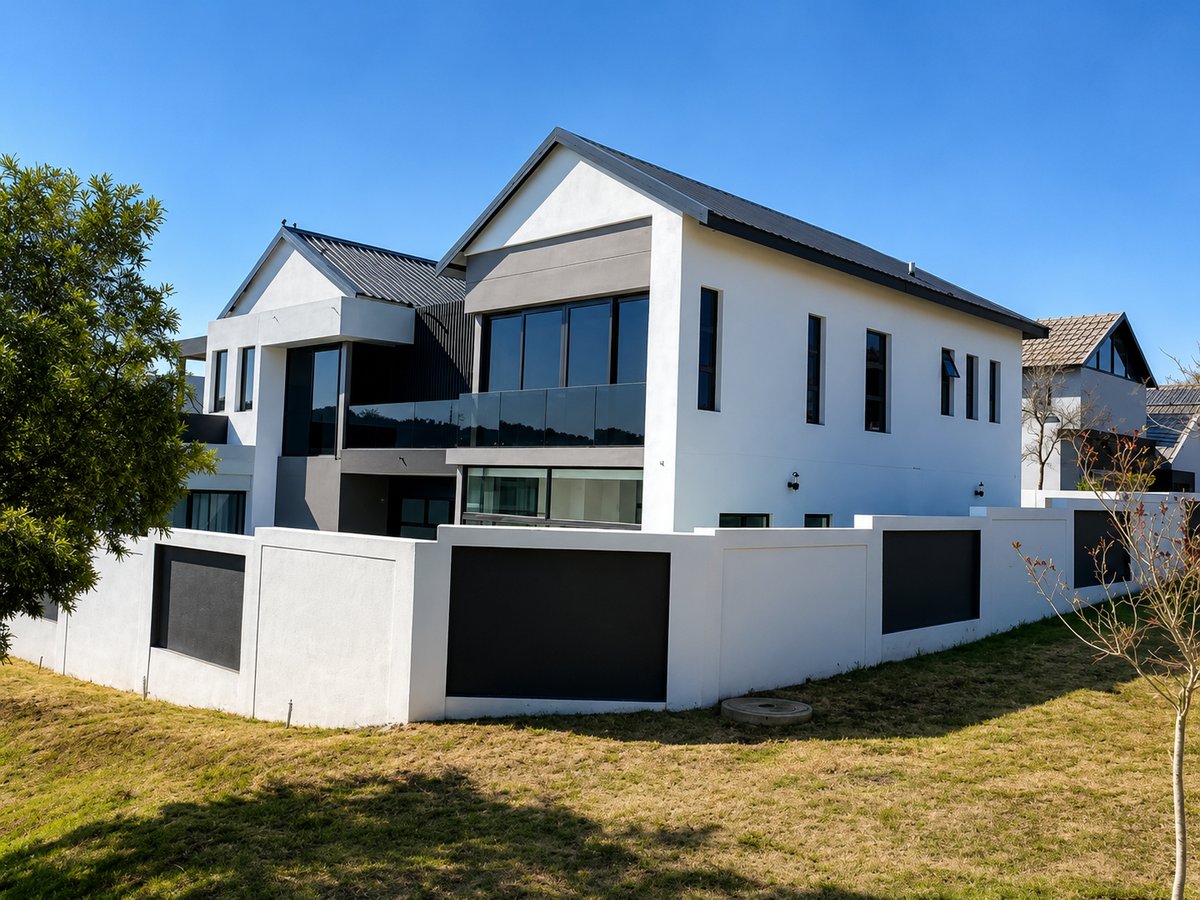 Completed modern luxury home built by V LITE Builders in East London